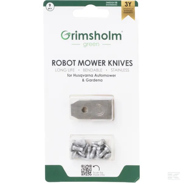 Robottiruonhonleikkurin ter&auml;t 9 kpl + ruuvit